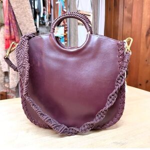 ULLA JOHNSON Mini Lafayette Bag Maroon Leather $785